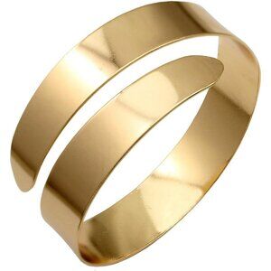Adjustable Gold Upper Arm Jewelry Cuff Bracelet Armlet Armband Bangle